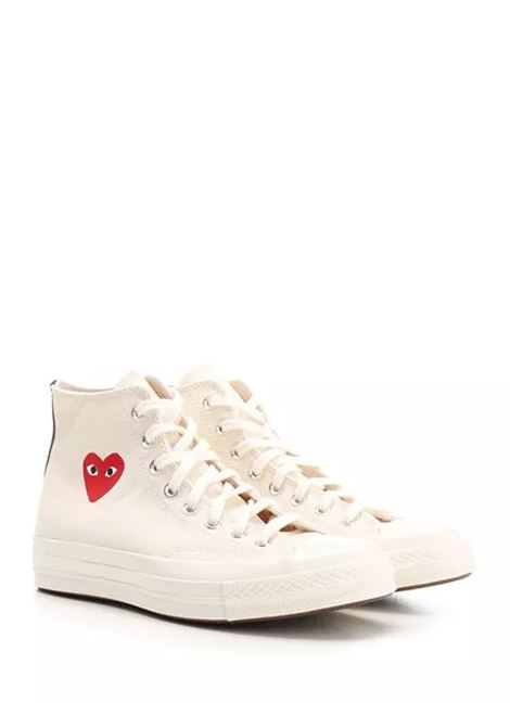 sneakers chuck 70 small heart hi unisex bianche COMME DES GARÇONS PLAY X CONVERSE | AZ-K129-0012
